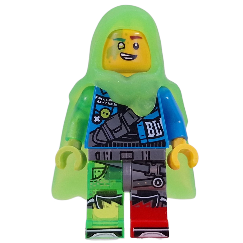 Lego Mateo, Trans-Bright Green Cape