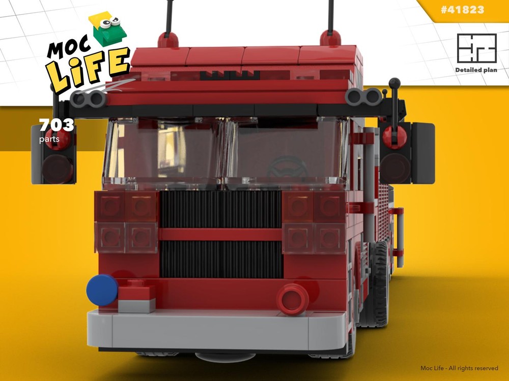Lego Tiller fire engine