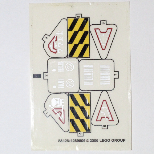 Lego Sticker Sheet for Set 7711-1 / [No Color/Any Color]