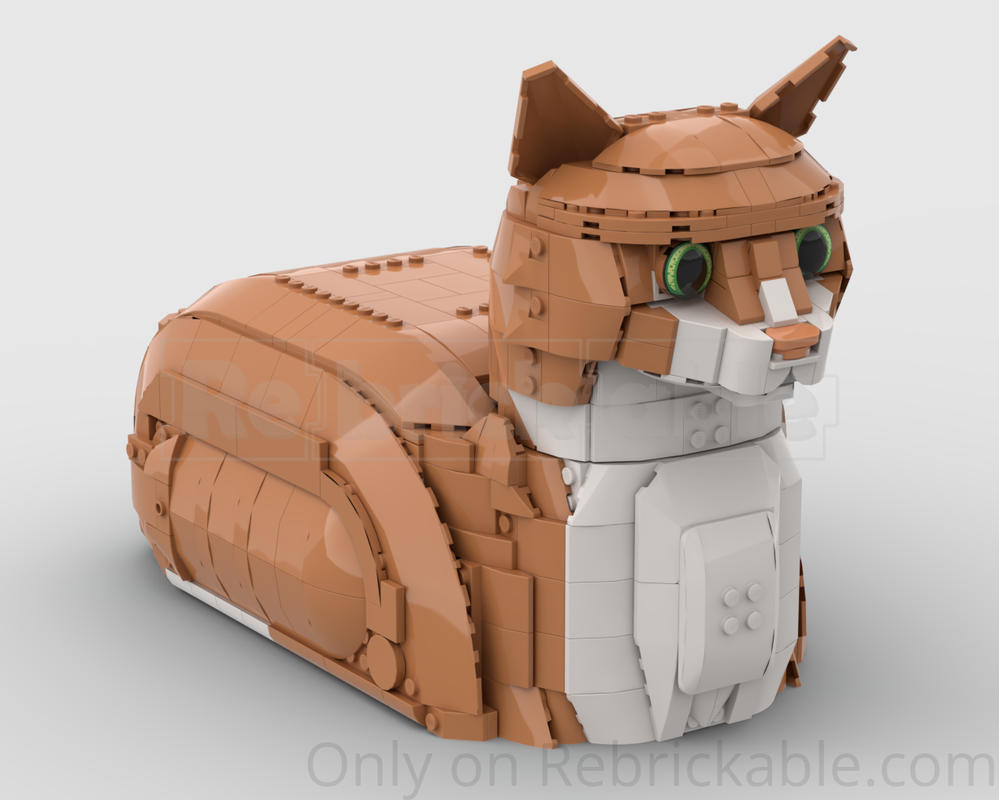 Lego Orange Cat Loaf