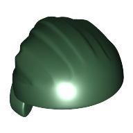 Lego Hat Rag Wrap / Bandana, Rounded Top / Dark Green