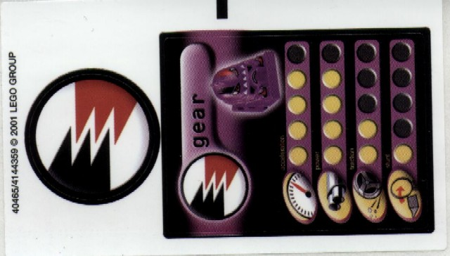 Lego Sticker Sheet for Set 4566-1