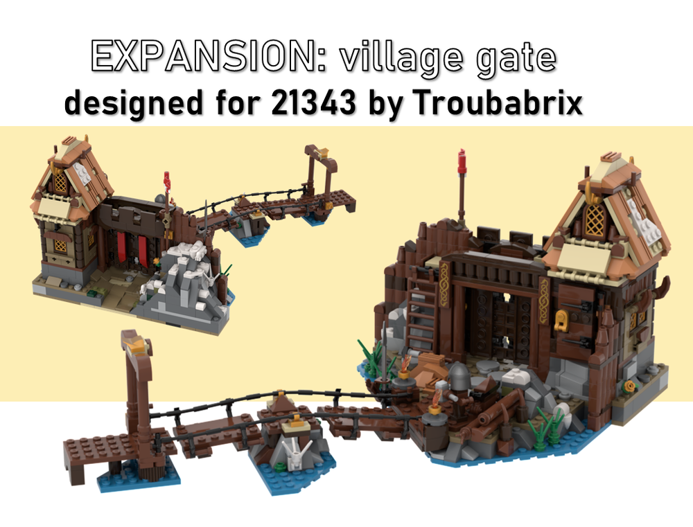 Lego 21343 expansion - village gate