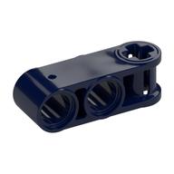 Lego Technic Axle and Pin Connector Perpendicular 3L with 2 Pin Holes / Dark Blue