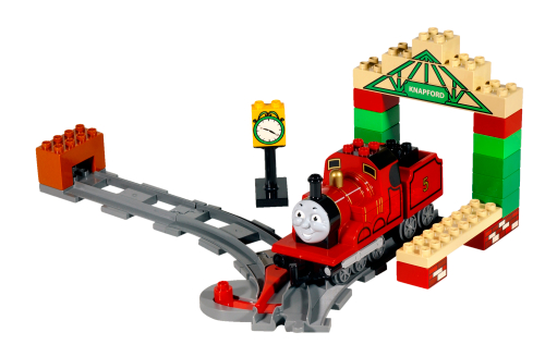 Lego James at Knapford Station