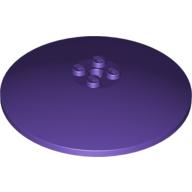 Lego Dish 8 x 8 Inverted [Radar], Solid Studs, Rounded Anti-stud Underside / Dark Purple