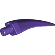 Lego Animal Body Part, Barb / Claw / Tooth / Talon / Horn, Medium / Dark Purple