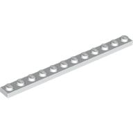 Lego Plate 1 x 12 / White