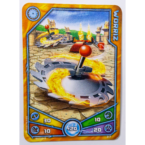 Lego Trading Card, Legends of Chima Deck #3: 317 - Worriz