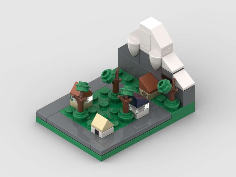 Lego Micro Mountain Village