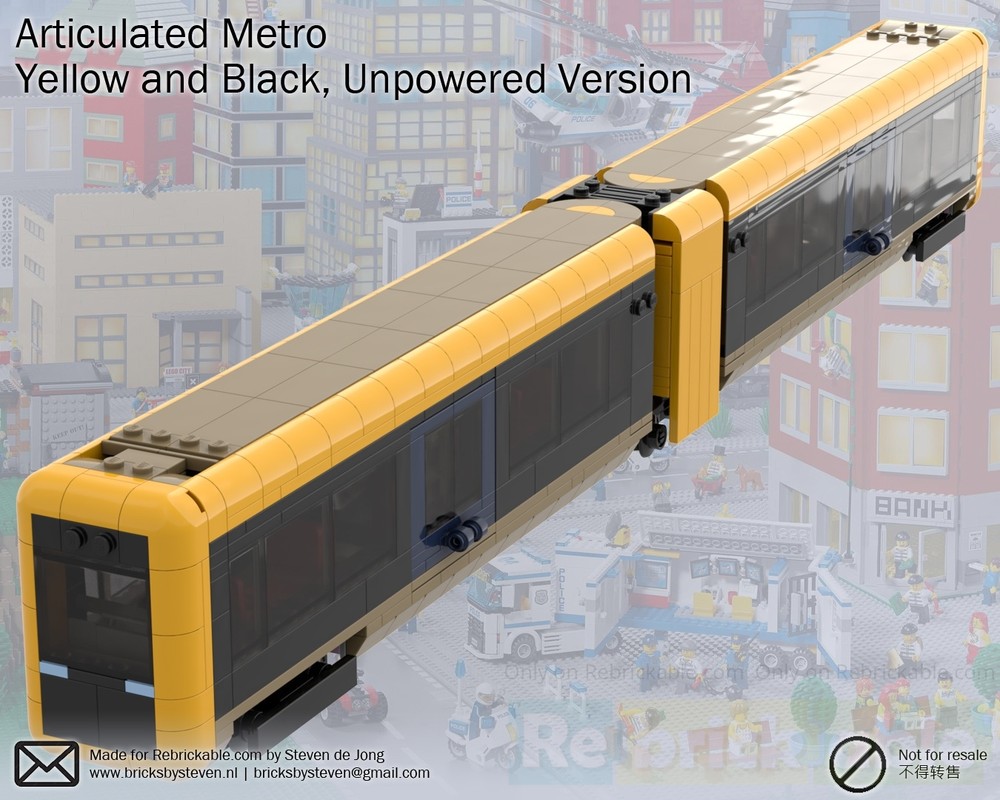 Lego Metro / Subway (City Scale, Unmotorized)