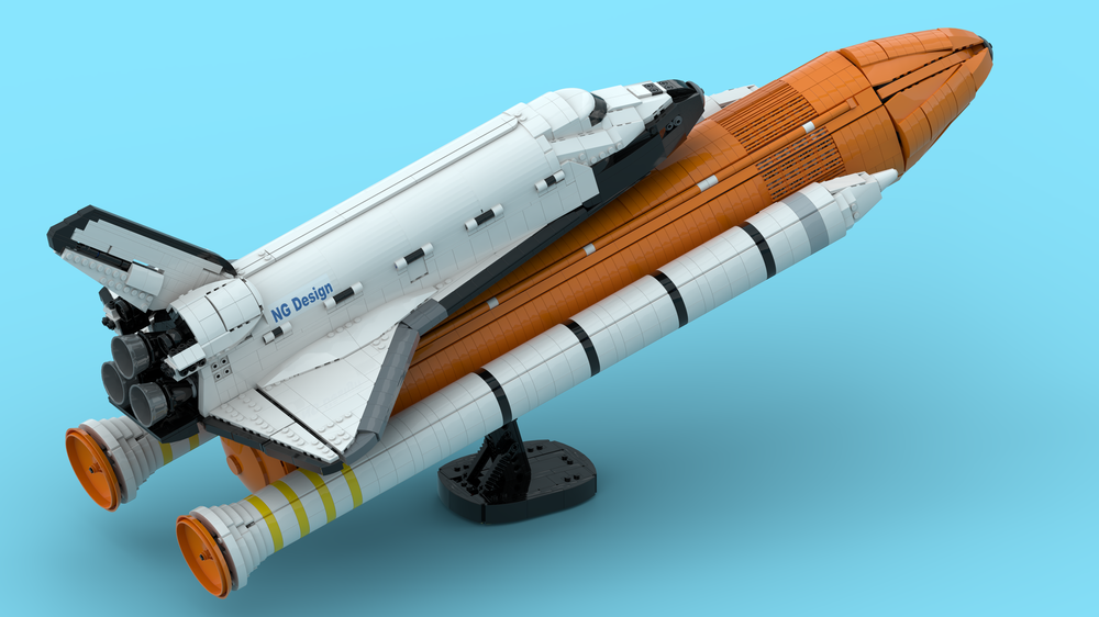 Lego Space Shuttle Discovery 10283 Upgrade Tank and Booster Scale 1/70