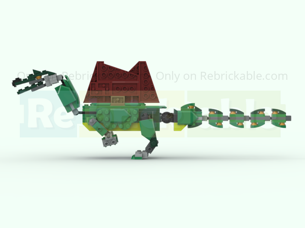 Lego Spinosaurus aegyptiacus 31161 (minifigure scale)