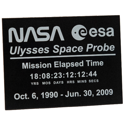 Lego Brick Sloped 10° 6 x 8 with NASA ESA Ulysses Space Probe Print
