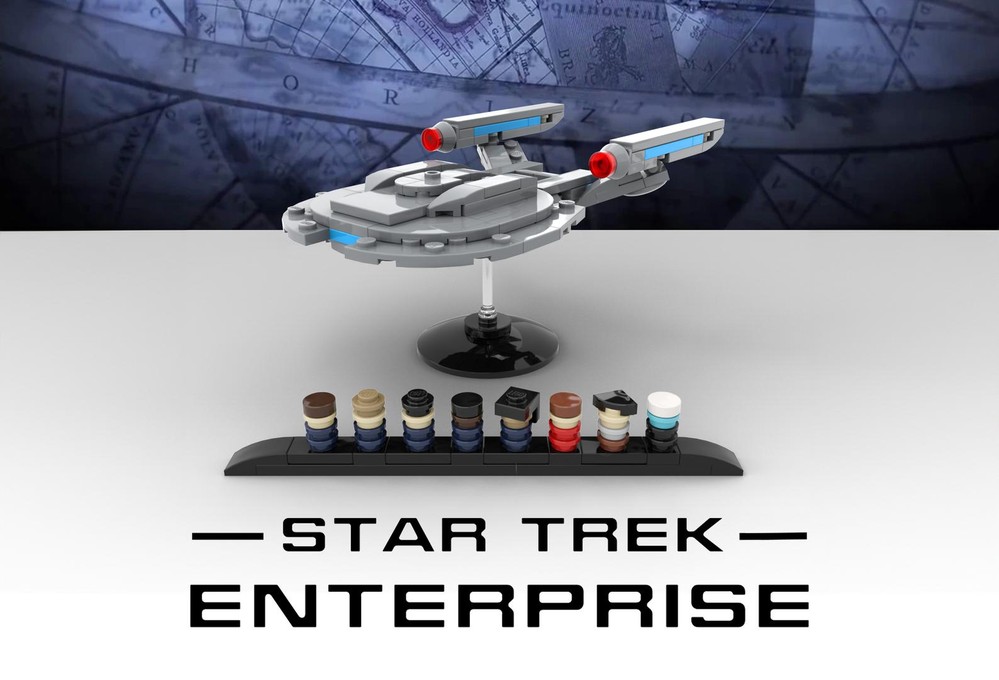 Lego Star Trek: Enterprise — NX-01 Starship and crew