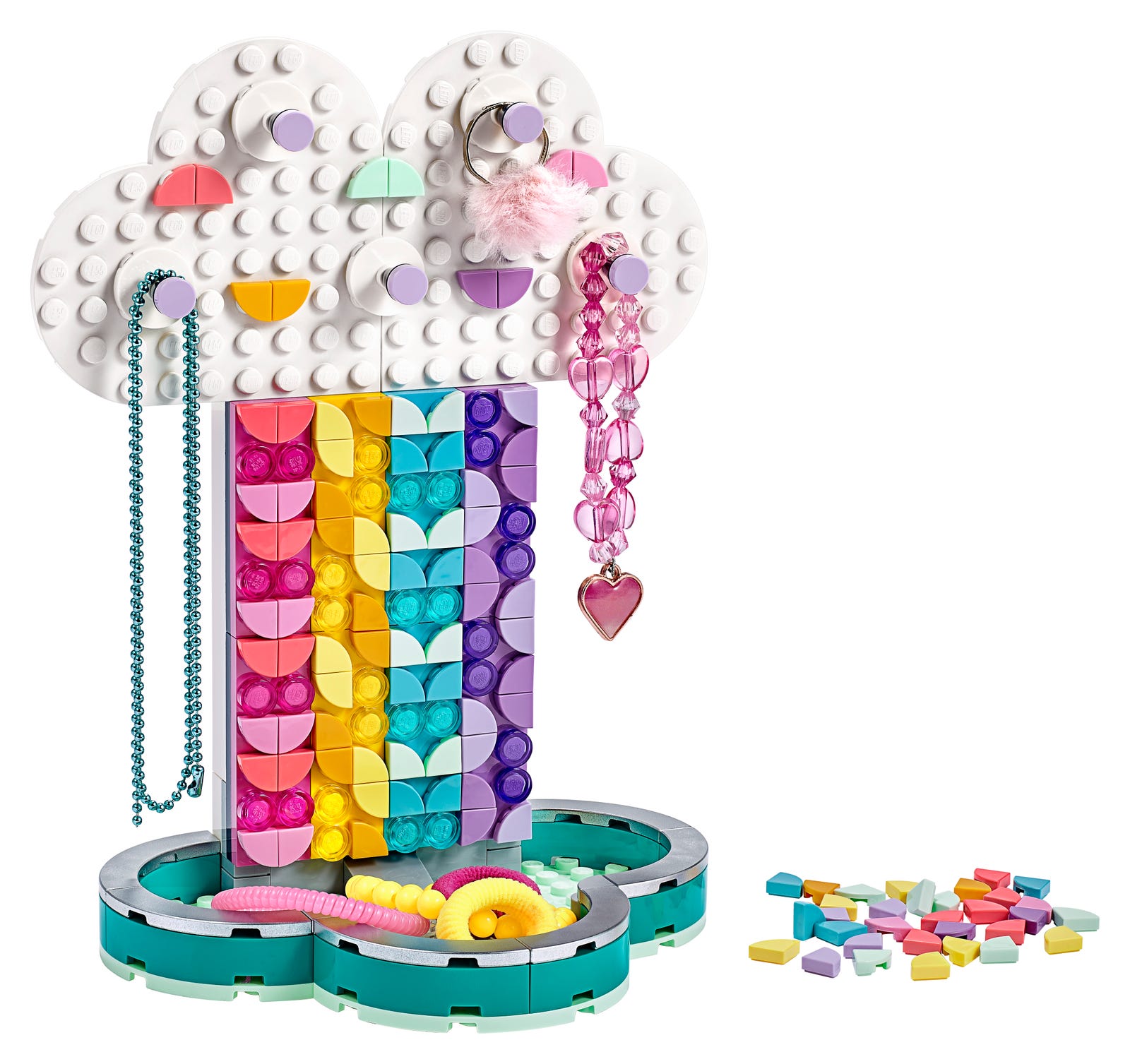 Lego Rainbow Jewelry Stand