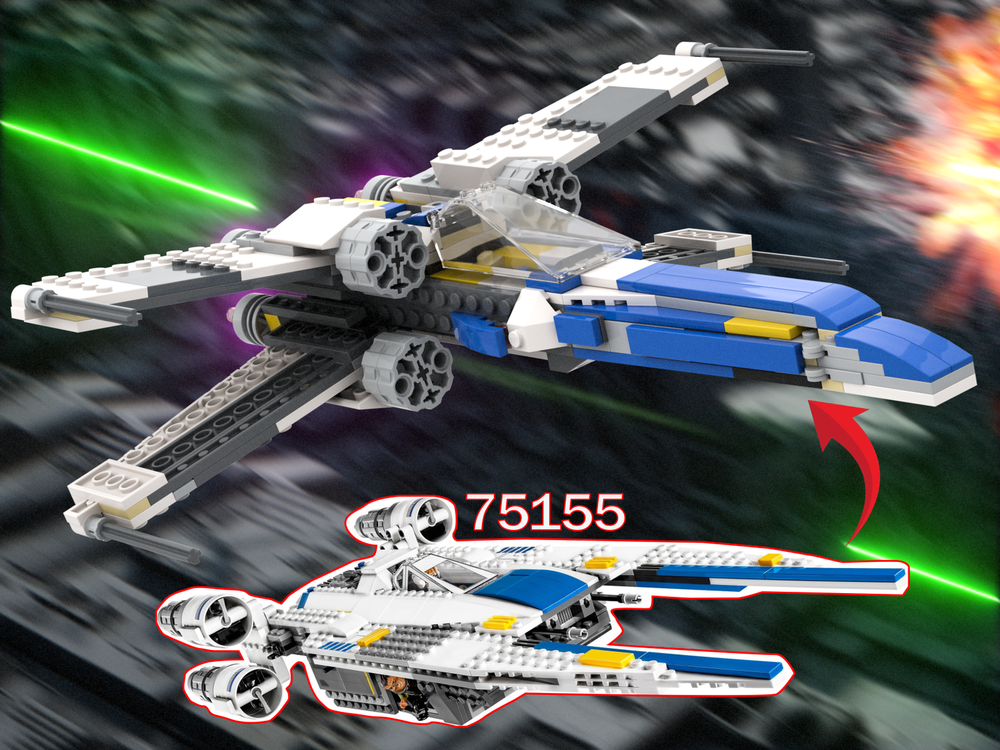 Lego New Republic X Wing (75155 alternate build)