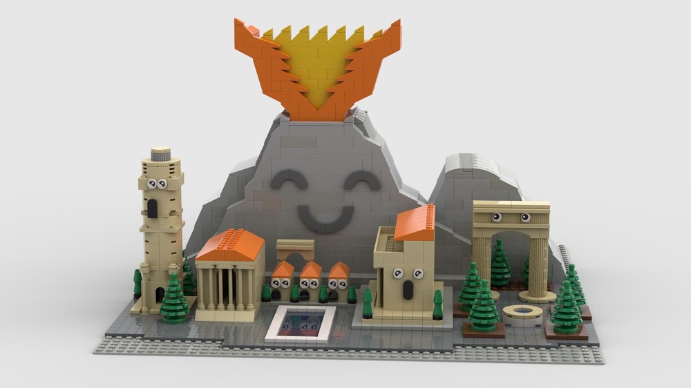 Lego Bad day at Pompeii