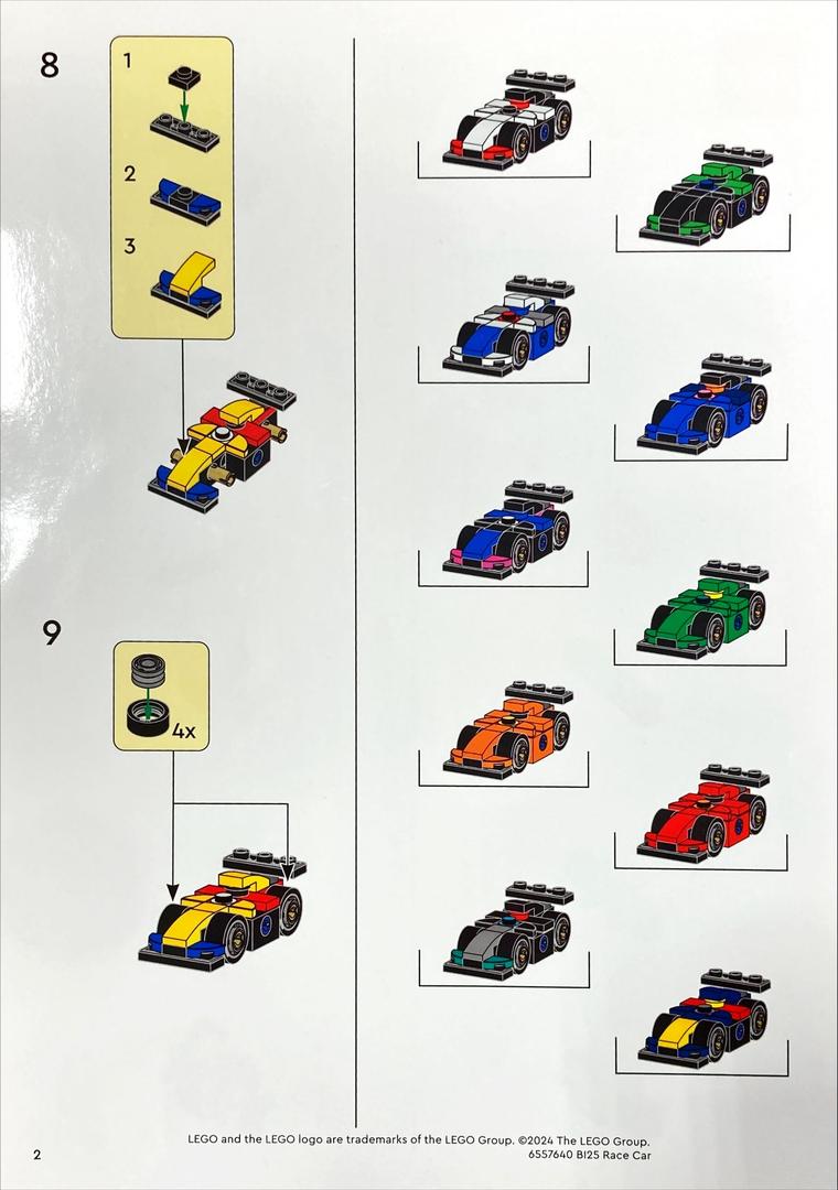 Lego Race Car - Complete - All Sets