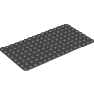 Lego Baseplate 8 x 16 / Dark Bluish Gray