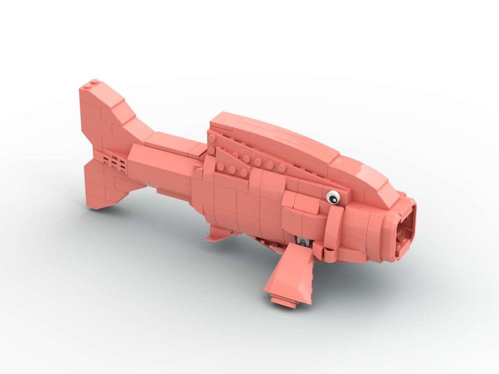 Lego Oversized orange Fish Lego Element