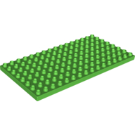 Lego Duplo Plate 8 x 16 / Bright Green