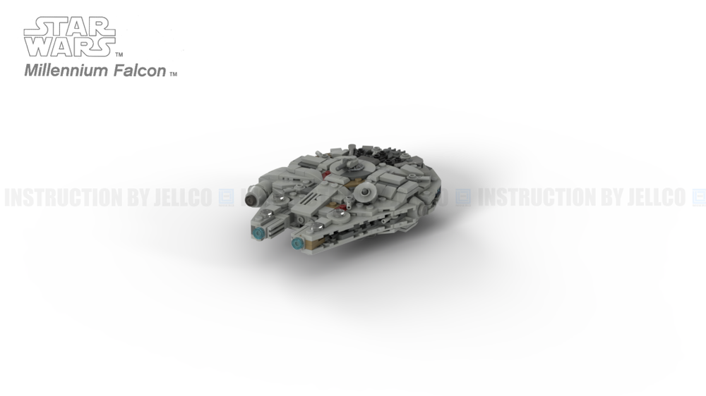 Lego Mini Size Millennium.Falcon Gray version