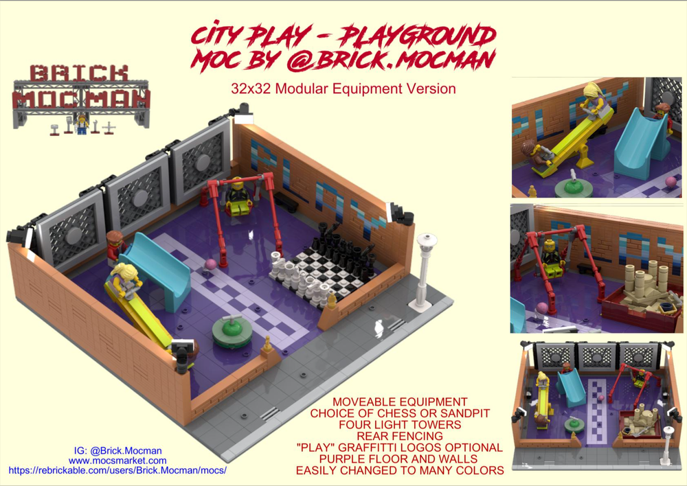 Lego City Play - Playground - 32x32 Baseplate