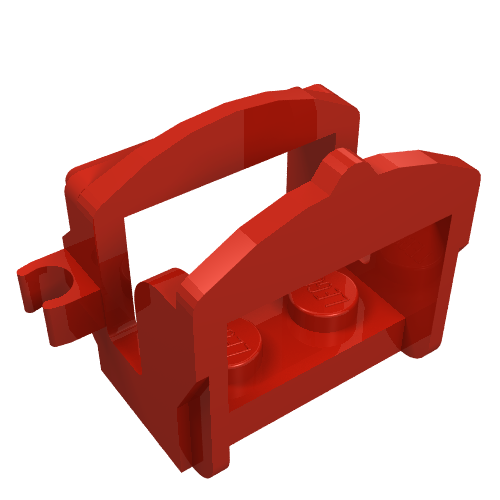 Lego Animal / Creature Accessory, Saddle [One Clip] / Red
