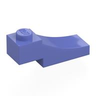 Lego Brick Curved, 3 x 1 with 1/3 Inverted Cutout / Blue Violet