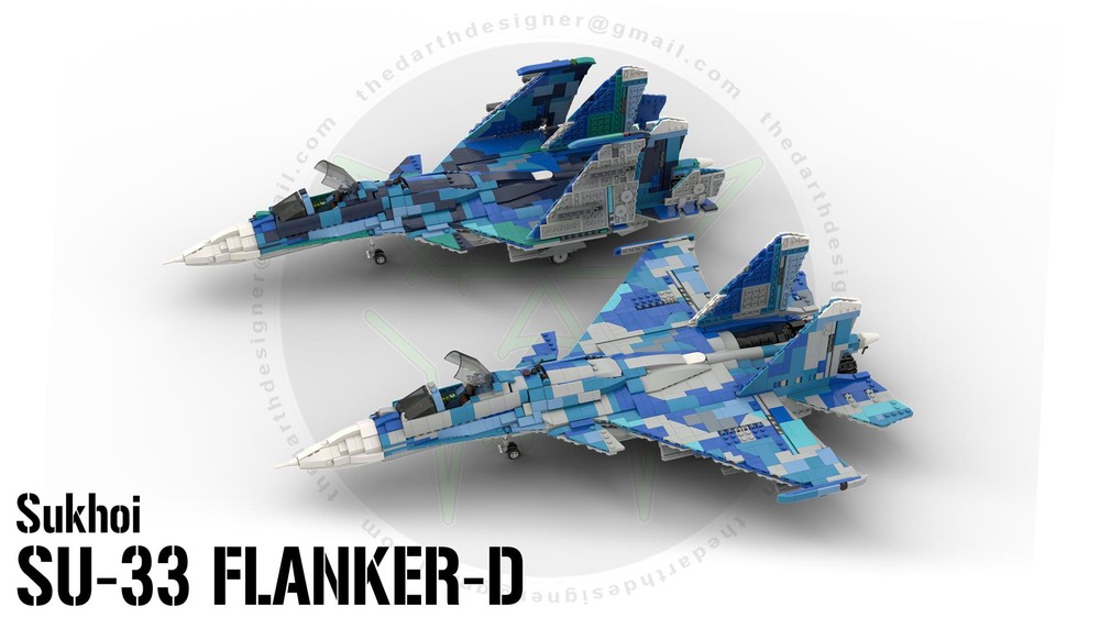 Lego Sukhoi | SU-33 Flanker D - 1:34 Scale