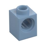 Lego Technic Brick 1 x 1 with Pin Hole / Sand Blue