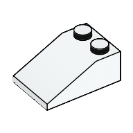 Lego Brick Sloped 33° 3 x 2 Smooth