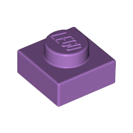 Lego Plate 1 x 1 / Medium Lavender