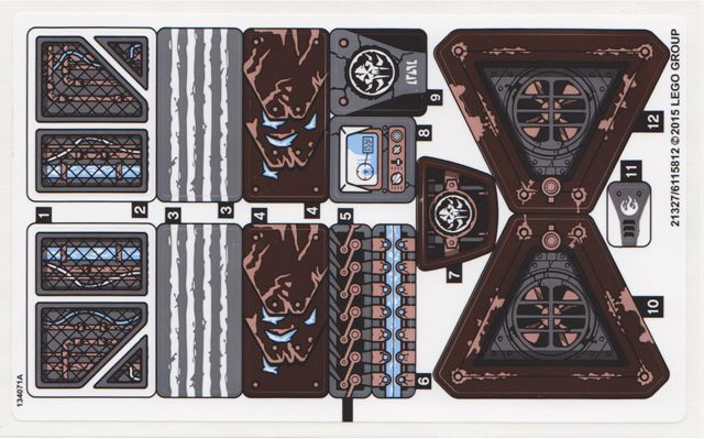 Lego Sticker Sheet for Set 70226-1