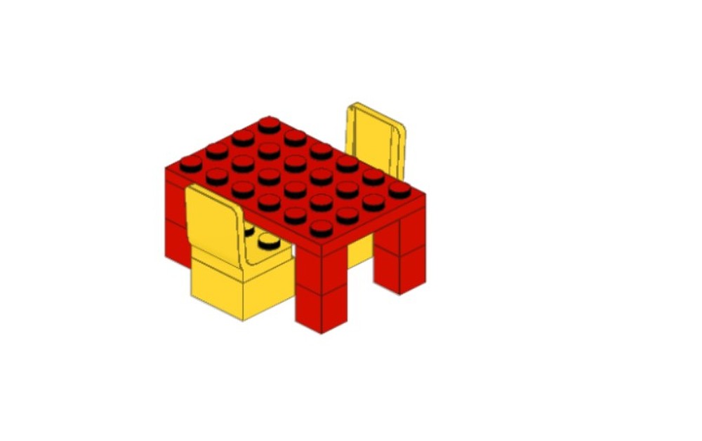 Lego Table with chairs
