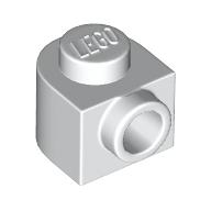 Lego Plate 1 x 1 x 2/3 Half Round with Side Stud / White