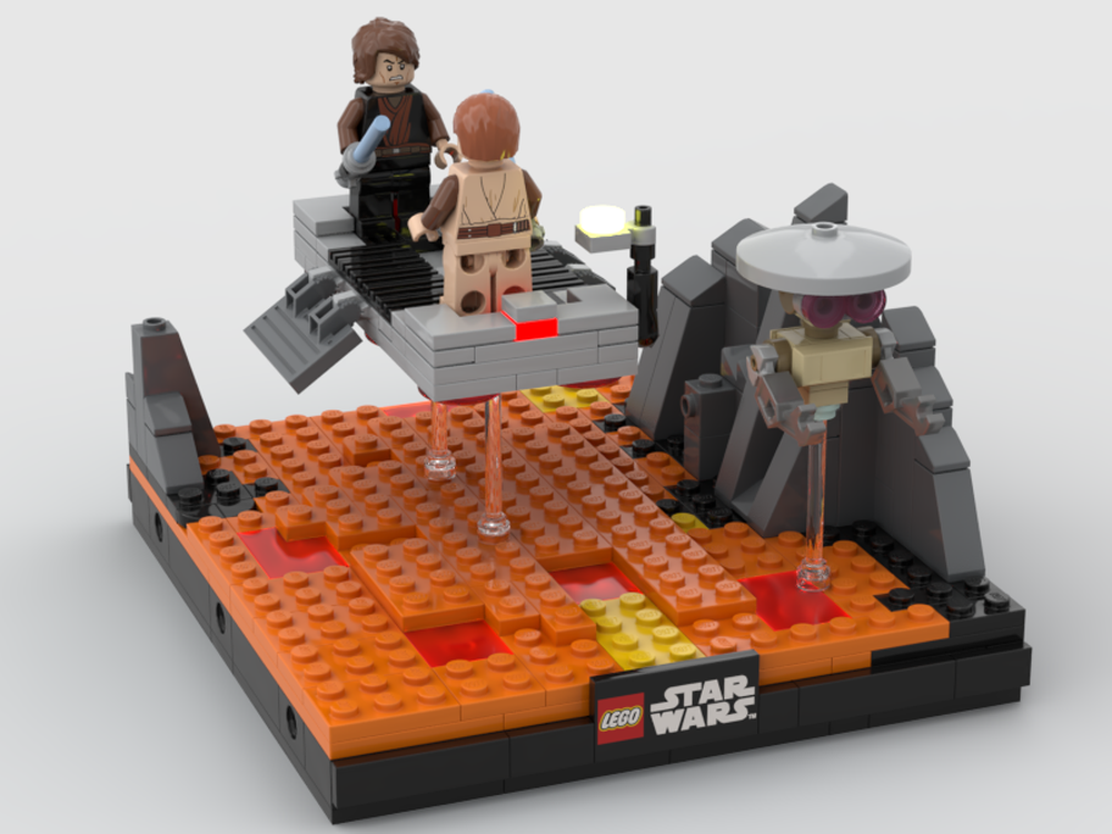 Lego Mustafar (Obi-Wan Vs Anakin)
