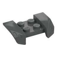 Lego Mudguard 2 x 4 with Molded Headlights / Dark Bluish Gray