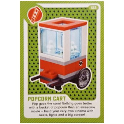 Lego Trading Card, Create the World Living Amazingly - Popcorn Kart / [No Color/Any Color]