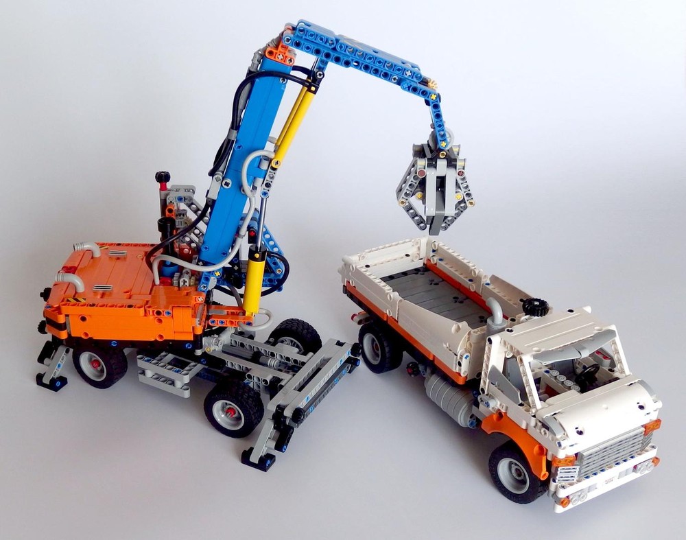 Lego Material Handler & Dump Truck