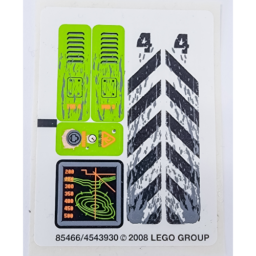 Lego Sticker Sheet for Set 8959-1 / [No Color/Any Color]