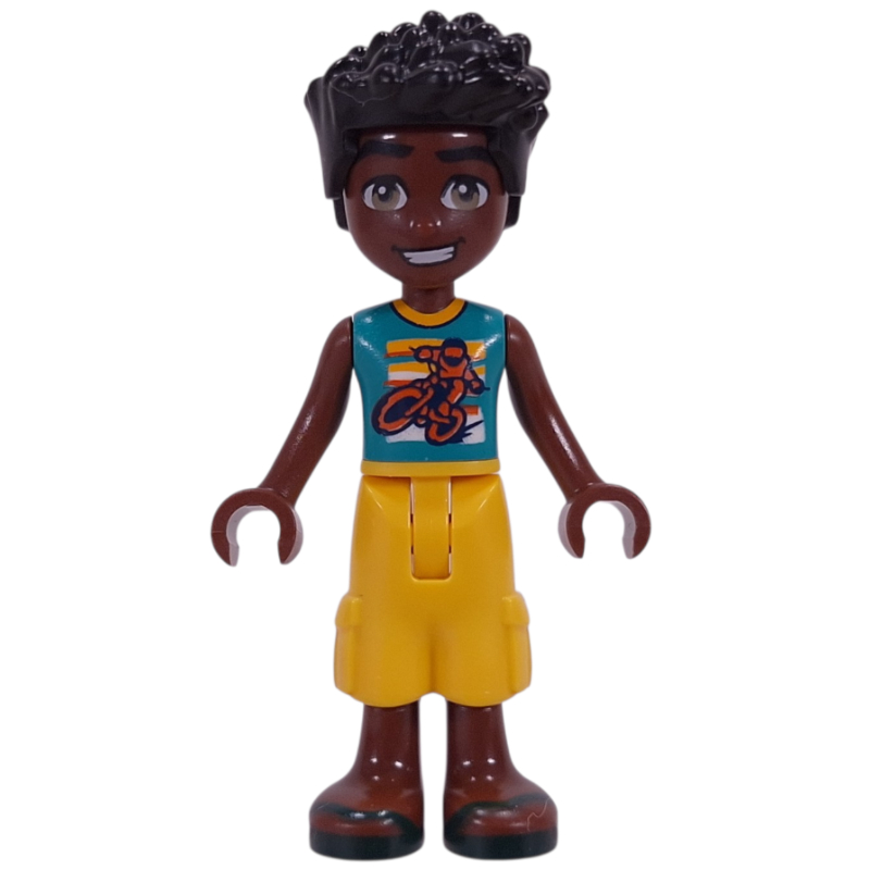 Lego Zac, Dark Turquoise Top, Yellow Pants