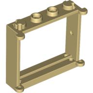 Lego Window 1 x 4 x 3 / Tan
