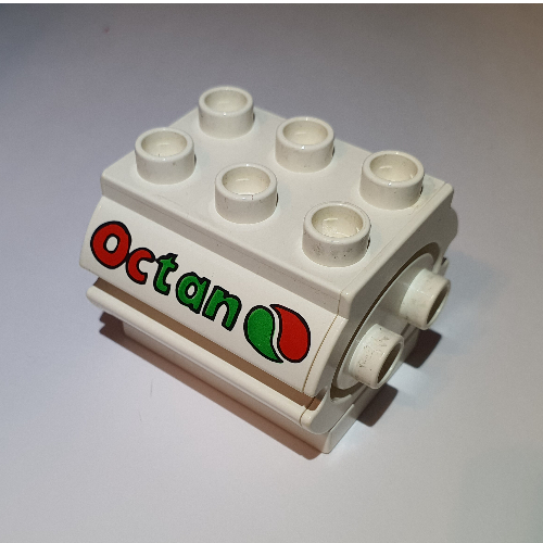 Lego Duplo Water Container with Octan Logo Print / White
