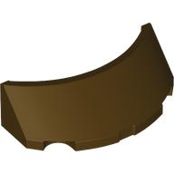 Lego Windscreen 2 x 4 Half Dome / Dark Brown