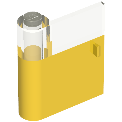 Lego Door 1 x 3 x 3 Left with Window and Vertical Handle