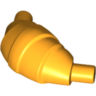 Lego Food Croissant - Flat Ends / Bright Light Orange