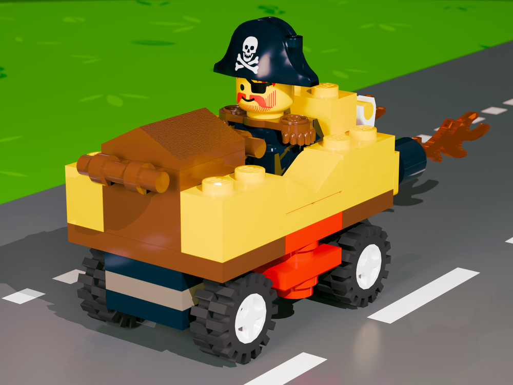 Lego Captain Redbeard Penny Racer