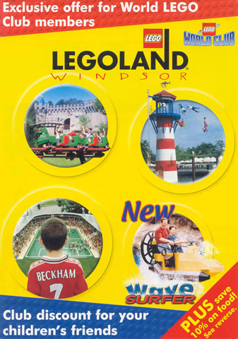 Lego 2000 Insert - World Club - UK (Legoland Windsor)